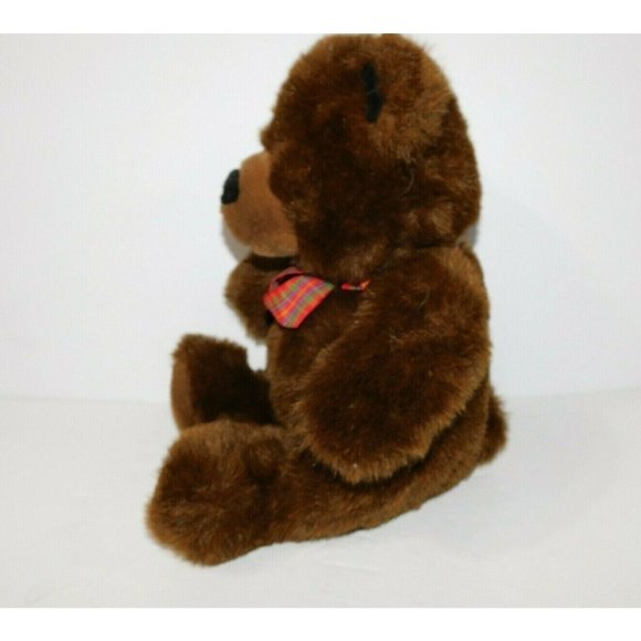 GUND McIntosh MAC The Bear Who Fights Cancer Teddy Plaid Bow 17" Plush Stuffed - Picture 5 of 9